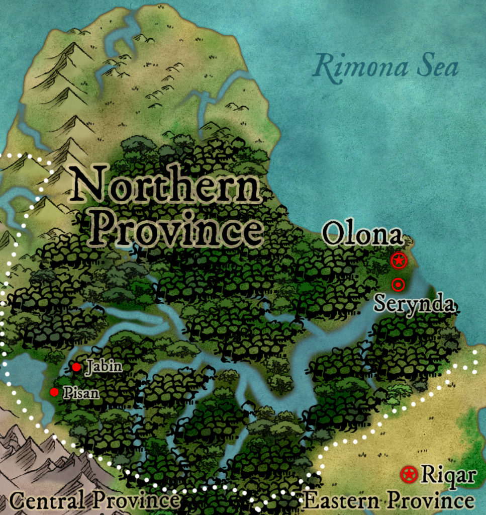 Map of the Northern Province