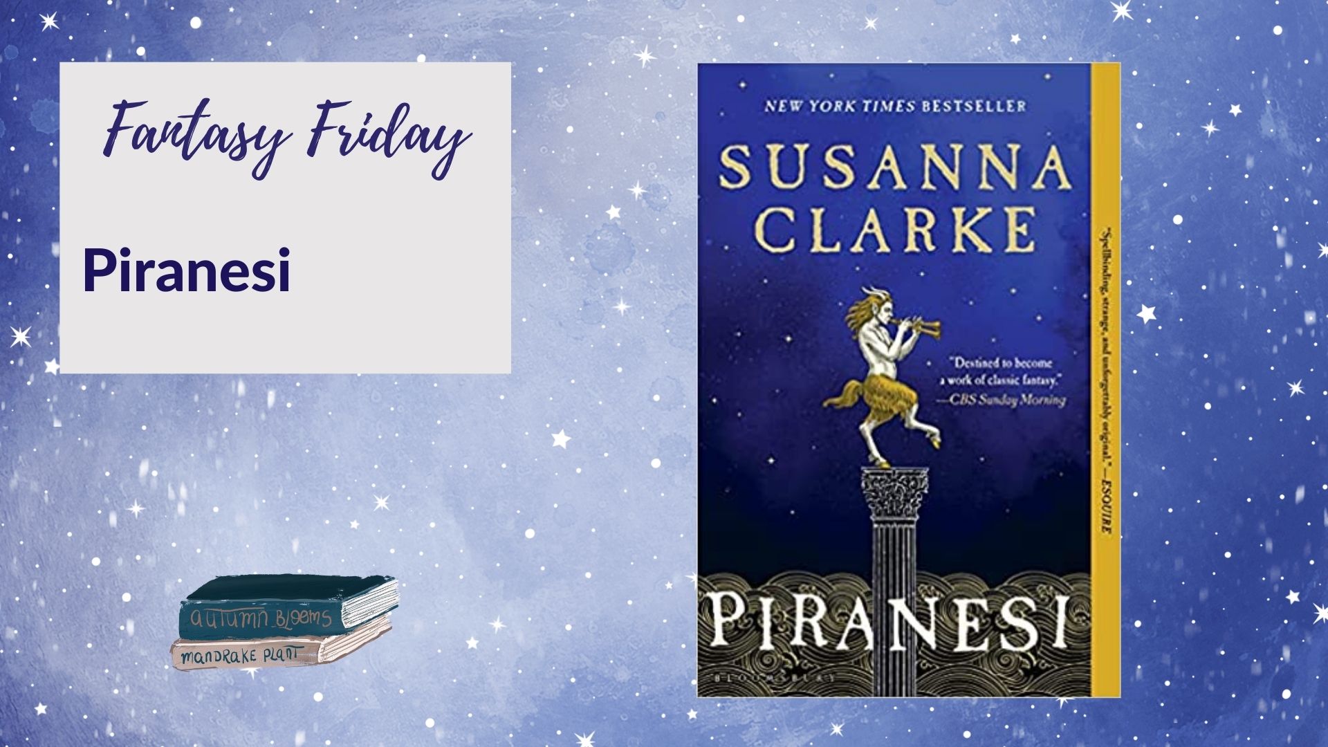 You are currently viewing Fantasy Friday: Piranesi by Susanna Clarke