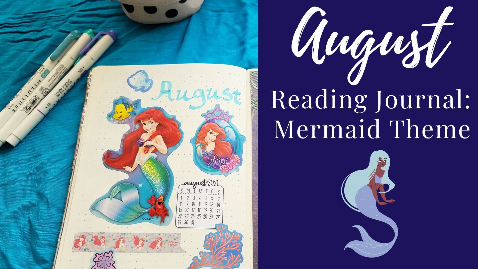 You are currently viewing August Reading Journal: Mermaid Theme