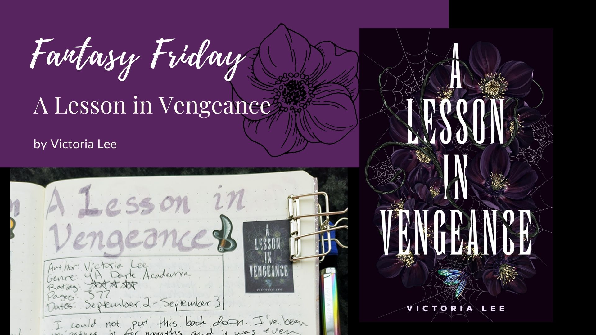 Read more about the article Fantasy Friday: A Lesson in Vengeance by Victoria Lee