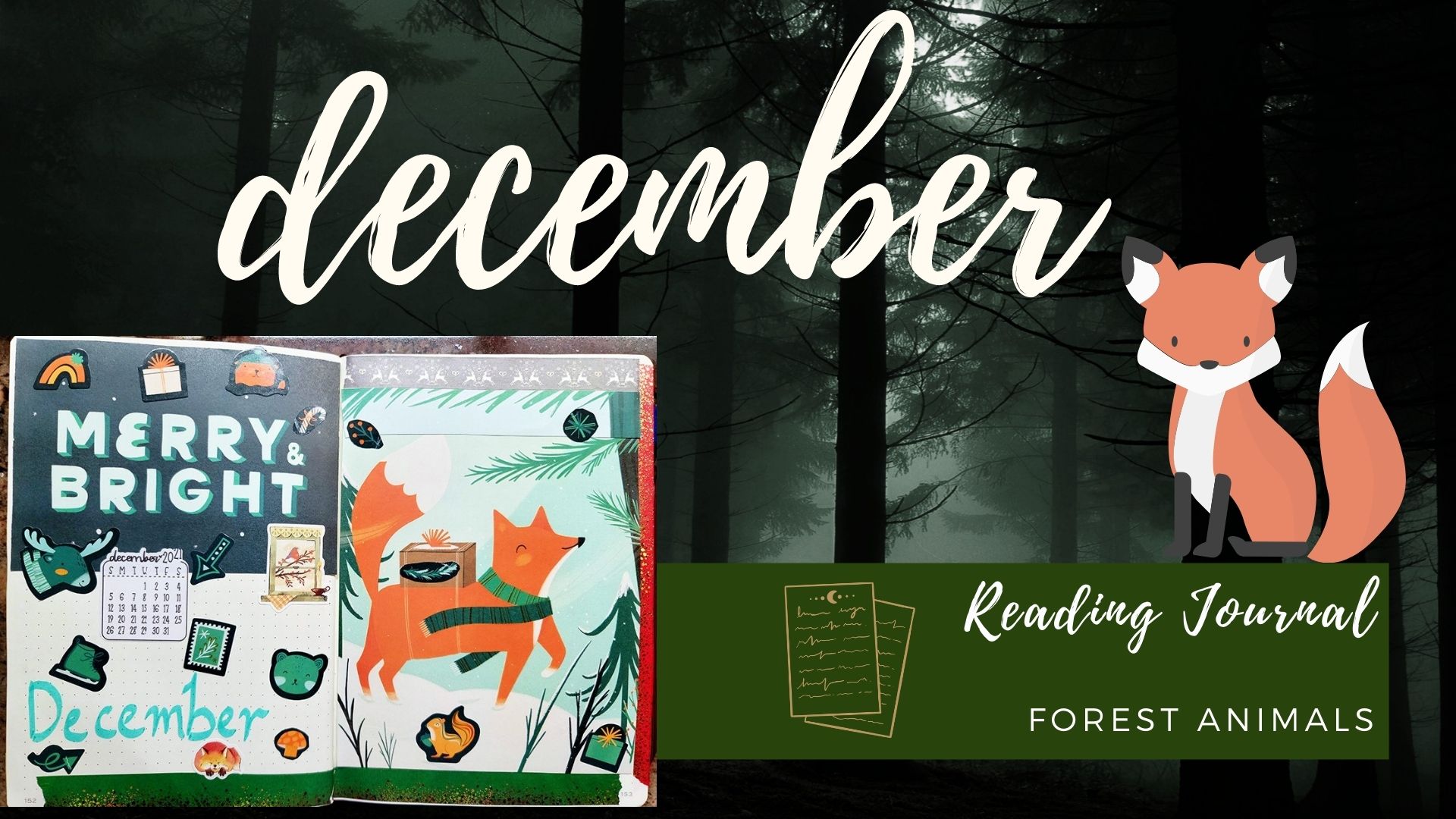 Read more about the article December Reading Journal: Forest Animals Theme
