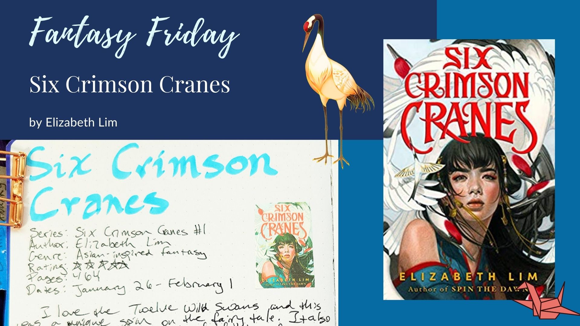 You are currently viewing Fantasy Friday: Six Crimson Cranes by Elizabeth Lim