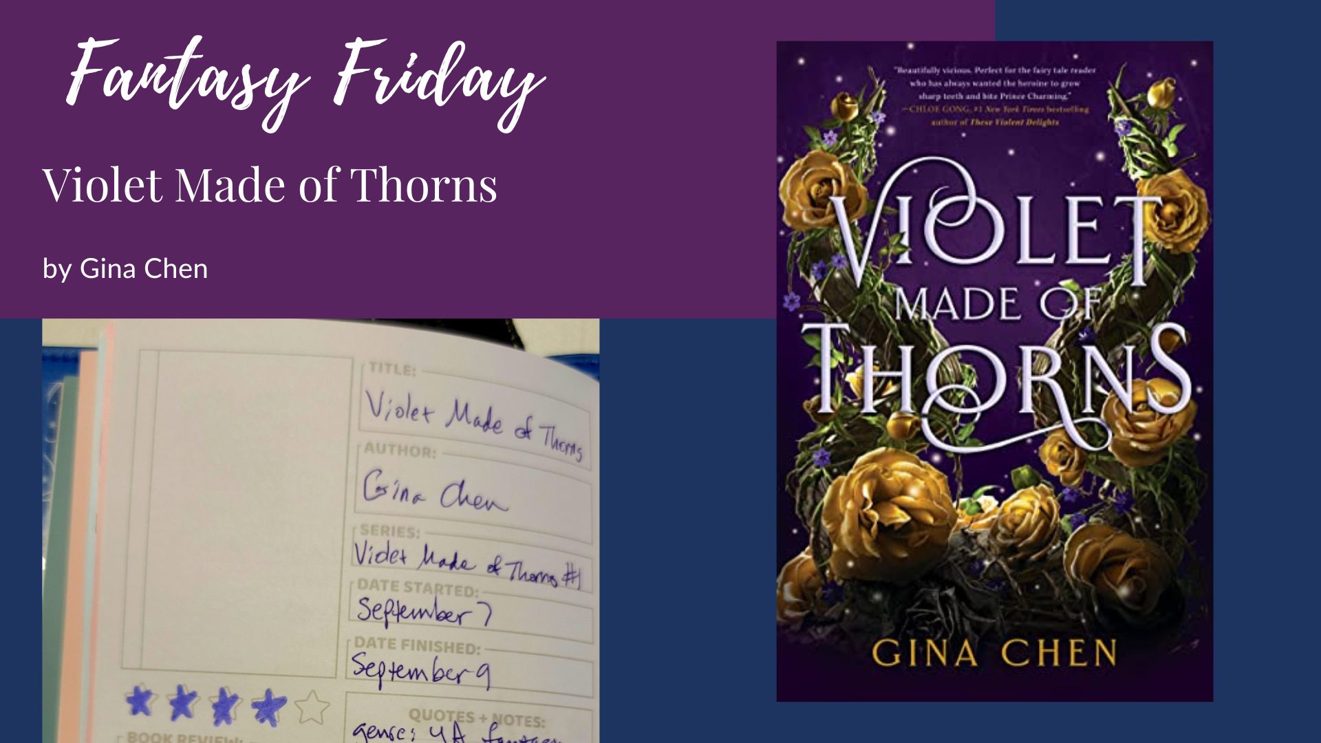 You are currently viewing Fantasy Friday: Violet Made of Thorns by Gina Chen