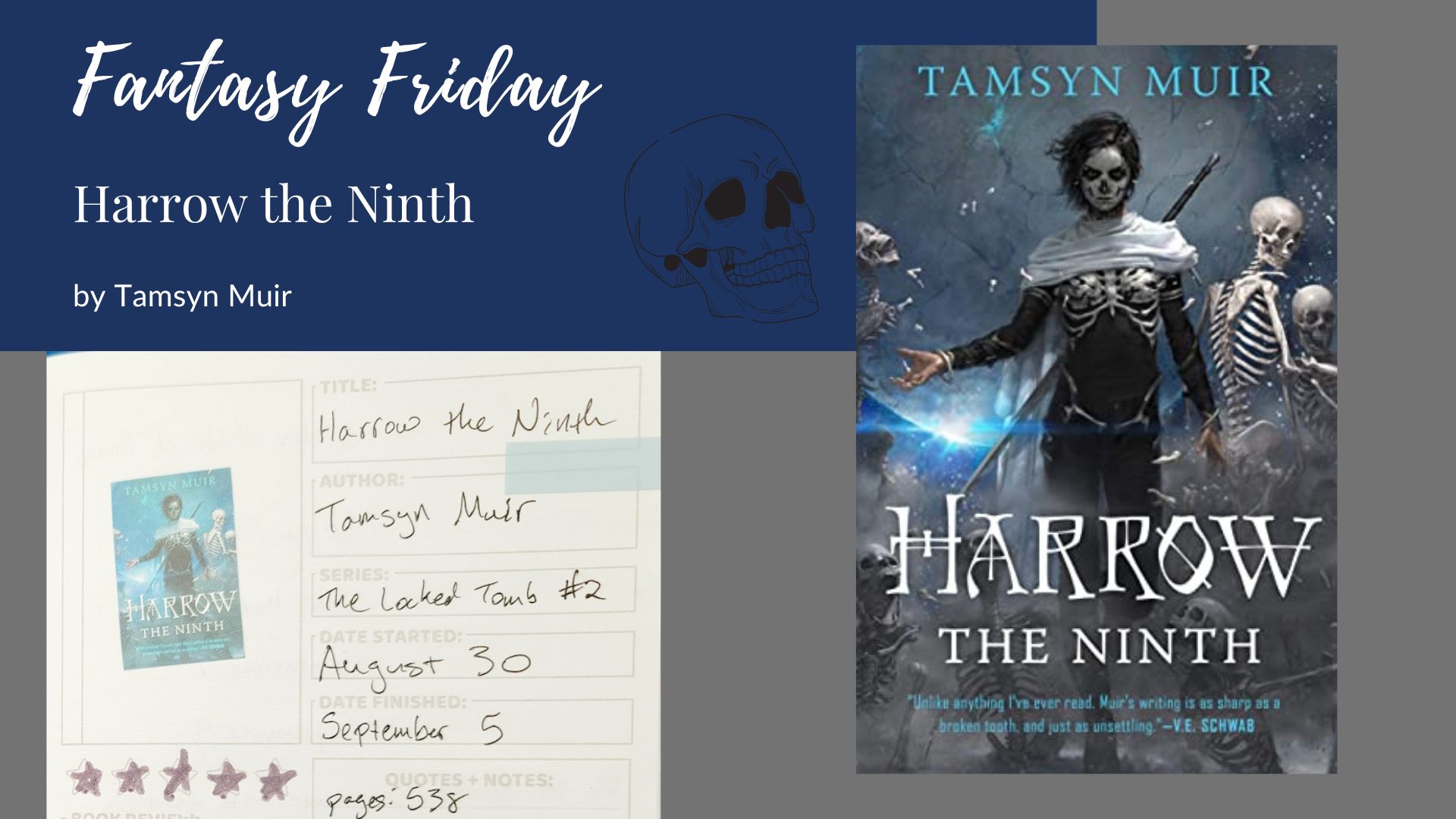 You are currently viewing Fantasy Friday: Harrow the Ninth by Tamsyn Muir