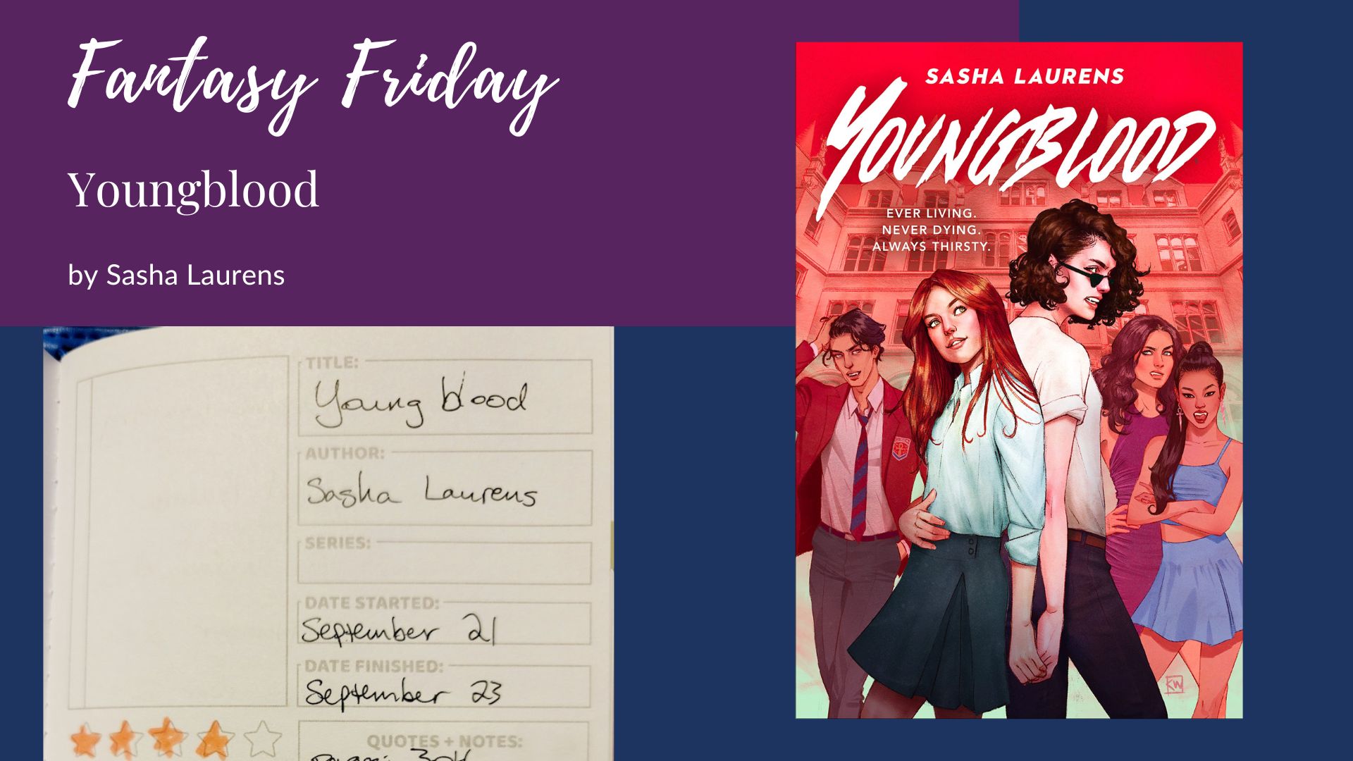 Read more about the article Fantasy Friday: Youngblood by Sasha Laurens